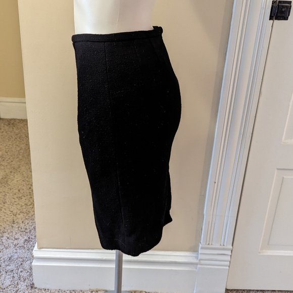 Vintage Bigio Collection black pencil skirt size 6 - Picture 2 of 6